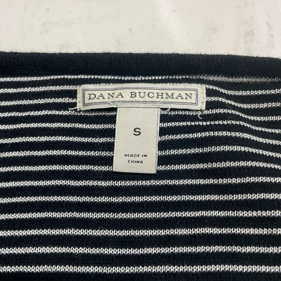 Dana Buchman Sweater Black Silver V Neck Womens Size Small - Picture 6 of 6